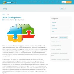 Scientifically Developed Intellectual Brain Training Skills