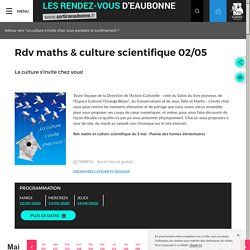 Rdv maths & culture scientifque - Sortir à Eaubonne