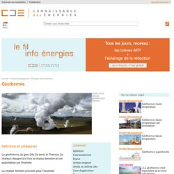 Géothermie : définition, explication scientifique, enjeux énergétiques