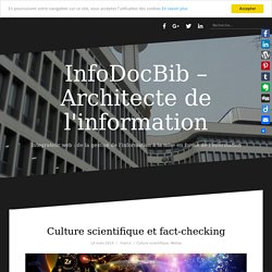 Culture scientifique et fact-checking - InfoDocBib.net