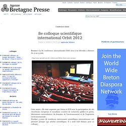 8e colloque scientifique international Orbit 2012