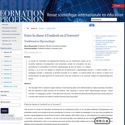 Formation et profession : revue scientifique internationale en éducation 173