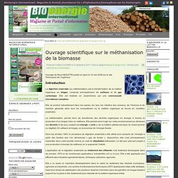 Ouvrage scientifique sur le méthanisation de la biomasse