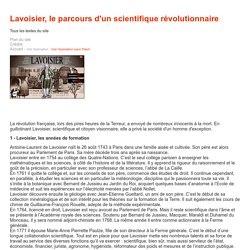Lavoisier, le parcours d'un scientifique révolutionnaire - CNRS sagascience - Tous les textes du site