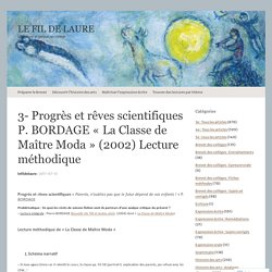3- Progrès et rêves scientifiques P. BORDAGE « La Classe de Maître Moda  (2002) Lecture méthodique