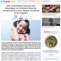 Des scientifiques français ont développé un remède à base de nanoparticules pour réparer les plaies et les organes