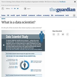 What is a data scientist?