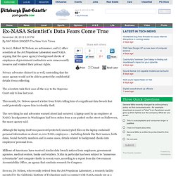 Ex-NASA Scientist's Data Fears Come True