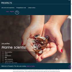 Marine scientist job profile