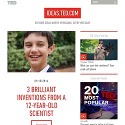 Scientist Peyton Robertson has 3 patents pending. He is also 12.