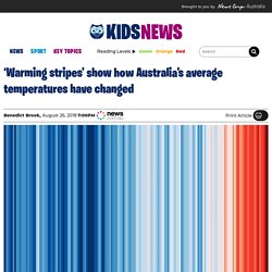 Climate scientist Prof Ed Hawkins charted annual average temperatures to make barcode pictures