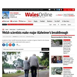 Welsh scientists make major Alzheimer’s breakthrough