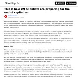 This is how UN scientists are preparing for the end of capitalism