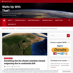 Something else the climate scientists missed: outgassing due to continental drift – Watts Up With That?