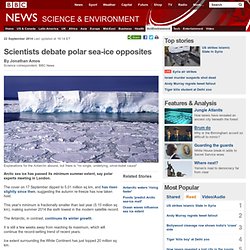 Scientists debate polar sea-ice opposites