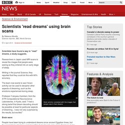 Scientists 'read dreams' using brain scans