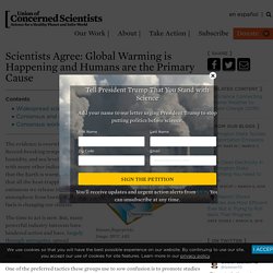 Scientists Agree: Global Warming is Happening and Humans are the Primary Cause