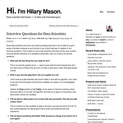 Interview Questions for Data Scientists