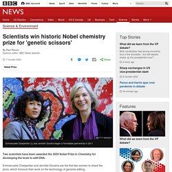 Scientists win historic Nobel chemistry prize for 'genetic scissors'