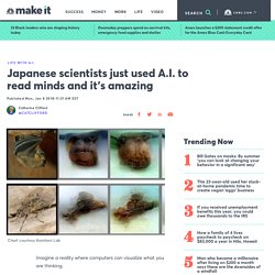 Japanese scientists use artificial intelligence to decode thoughts