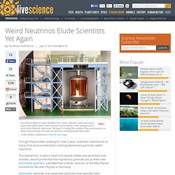 Weird Neutrino Eludes Scientists Yet Again