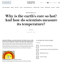 Why is the earth's core so hot? And how do scientists measure its temperature?