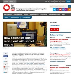 How scientists can reach out with social media