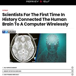 Scientists for the first time in history connected the human brain to a computer wirelessly - Monkey & Elf