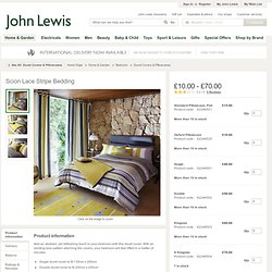 Buy Scion Lace Stripe Duvet Covers, Slate online at JohnLewis