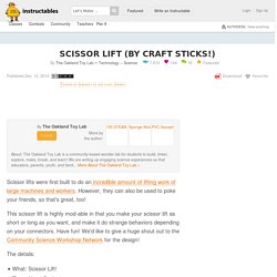 Scissor Lift (by Craft Sticks!)