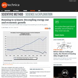 Running to scissors: Decoupling energy use and economic growth