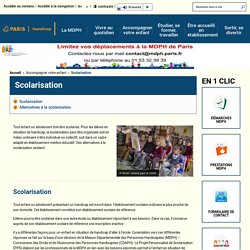 Scolarisation - MDPH de Paris - Handicap Paris