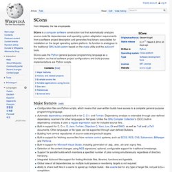 SCons - Wikipedia, the free encyclopedia - Iceweasel