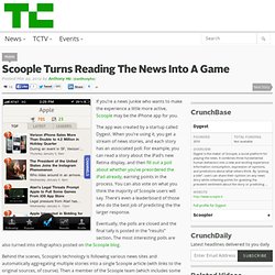 Scoople Turns Reading The News Into A Game