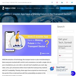 Does E-scooter App have a Shining Future in the Transport Sector?