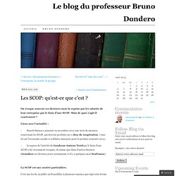 Le blog du professeur Bruno Dondero