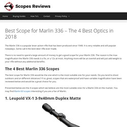The 4 Best Scopes for Marlin 336 (Recommendations Updated in 2018)