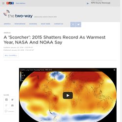 A 'Scorcher': 2015 Shatters Record As Warmest Year, NASA And NOAA Say
