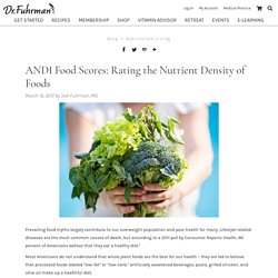 ANDI Food Scores: Rating the Nutrient Density of Foods