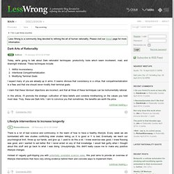 Less Wrong: Top scoring articles