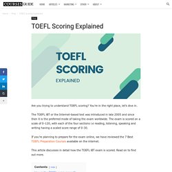 TOEFL Scoring Explained - CoursesGuide.org