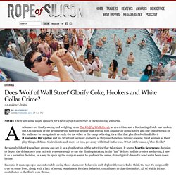 Does Martin Scorsese's 'Wolf of Wall Street' Glorify Excess?