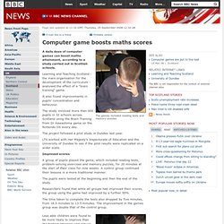 Computer game boosts maths scores