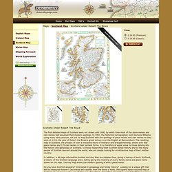 Maps - Scotland Map - Scotland under Robert The Bruce
