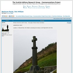 The Scottish Military Research Group - Commemorations Project