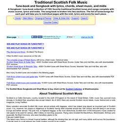 Scottish folk music tune-book and songbook
