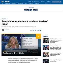 Scottish independence lands on traders' radar