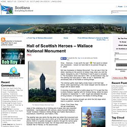 Hall of Scottish Heroes - Wallace National Monument