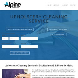 Scottsdale AZ Upholstery Cleaning