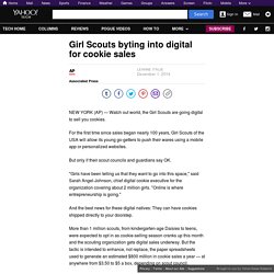 Girl Scouts byting into digital for cookie sales